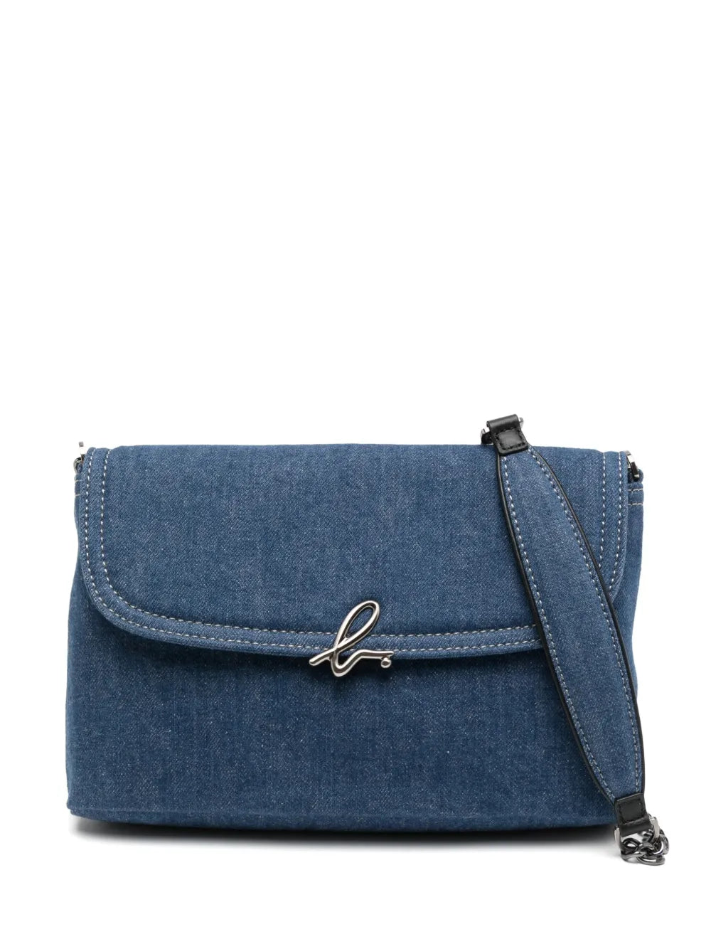 agnès b. denim shoulder bag