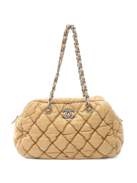 CHANEL 2008 2009 matelassé shoulder bag