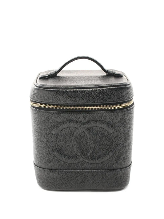 CHANEL 1996 1997 caviar leather vanity bag