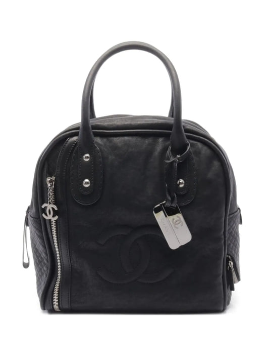 CHANEL 2006 2008 Coco Mark Bowling handbag