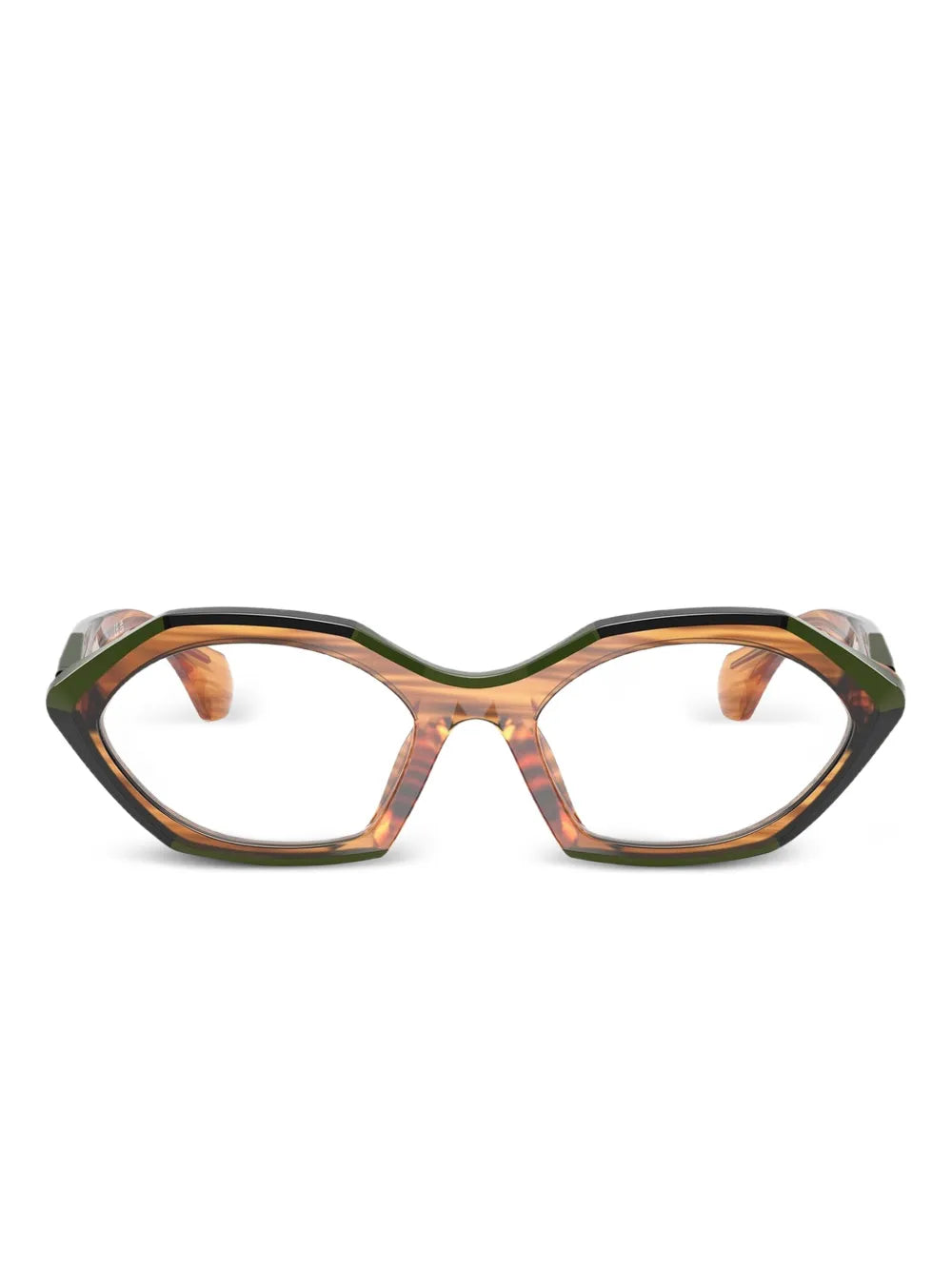 Alain Mikli striped geometric glasses