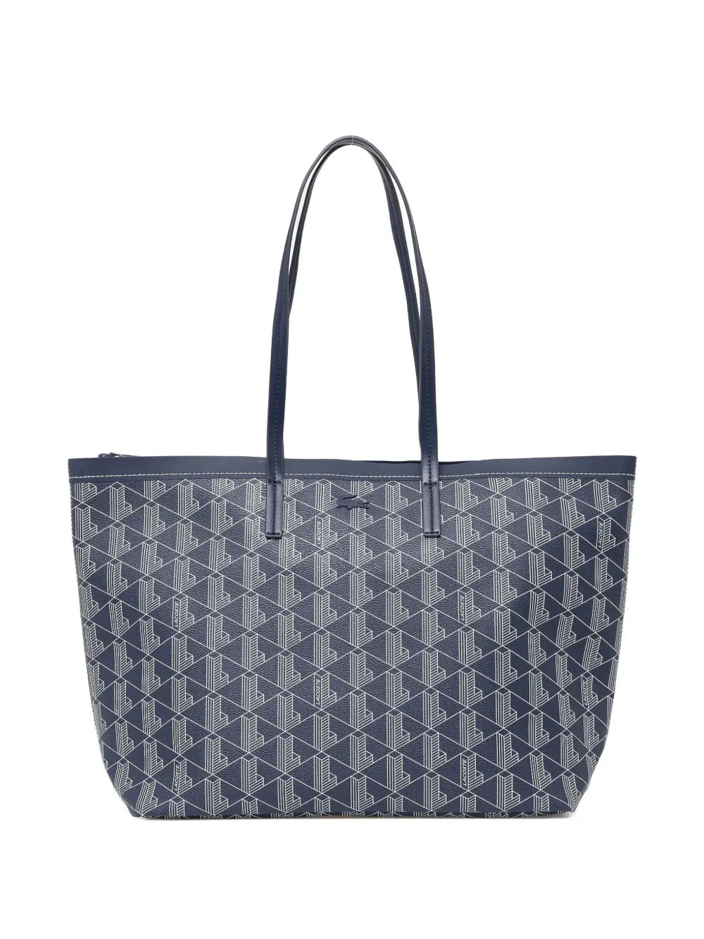 Lacoste monogram pattern tote bag