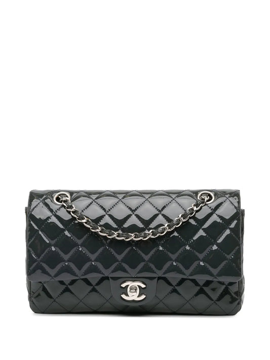 CHANEL 2014 2015 Medium Classic Patent Double Flap shoulder bag