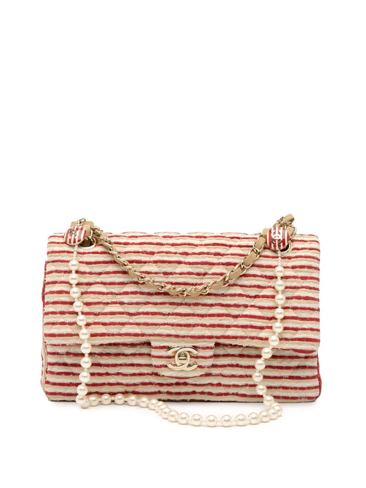 CHANEL 2014 Medium Classic Jersey Coco Sailor Double Flap shoulder bag