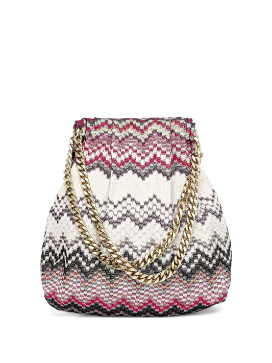 Missoni zigzag patterned bucket bag