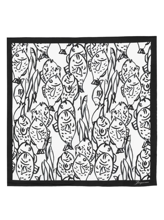 Jacquemus Le Bandana Poisson scarf