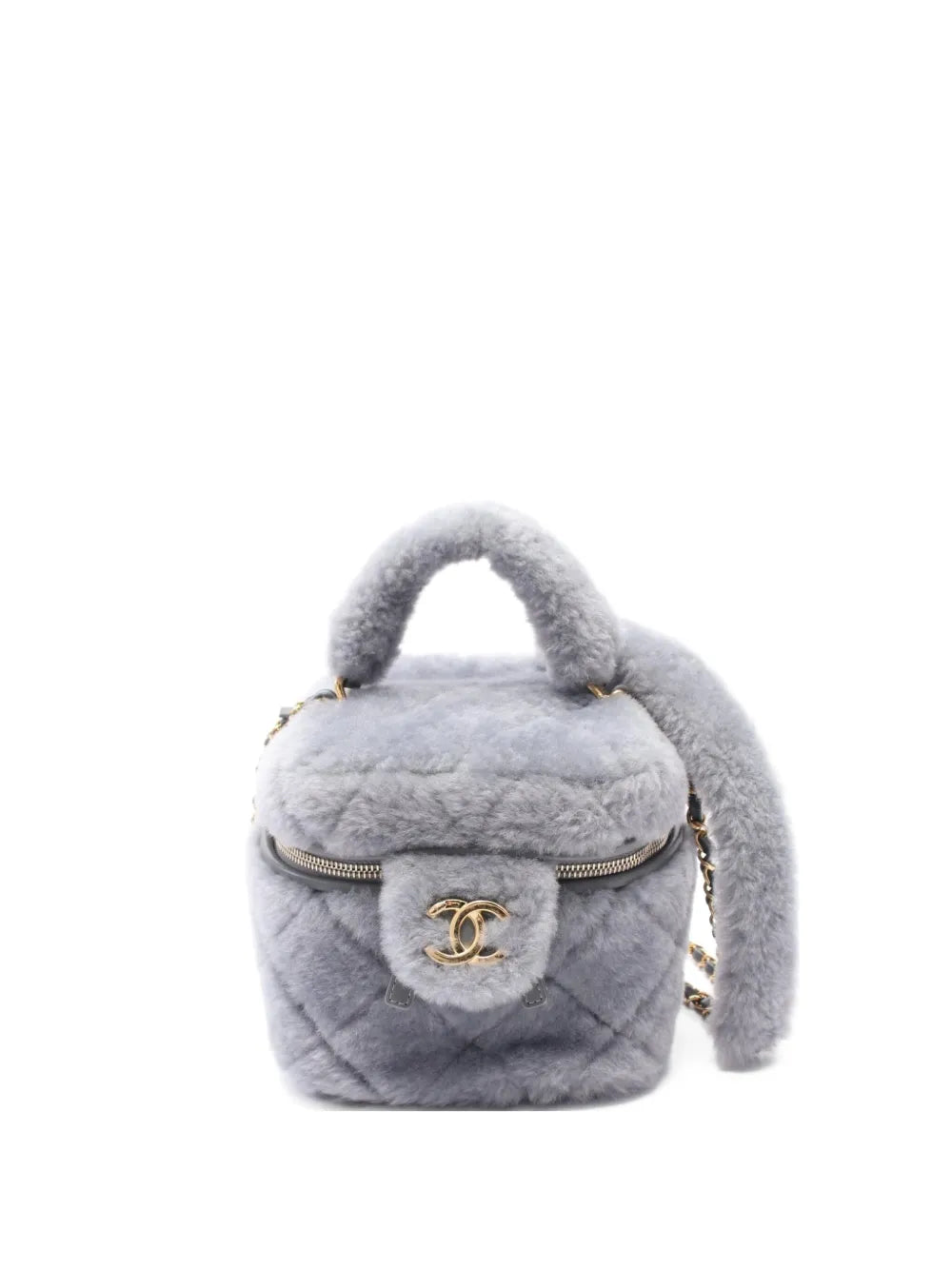 CHANEL 2021's shearling vanity case
