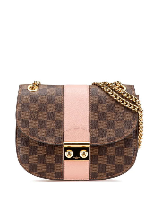 Louis Vuitton 2018 Damier Ebene Cuir Taurillon Wight shoulder bag