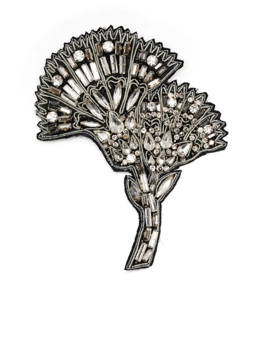 Dice Kayek crystal embellished brooche