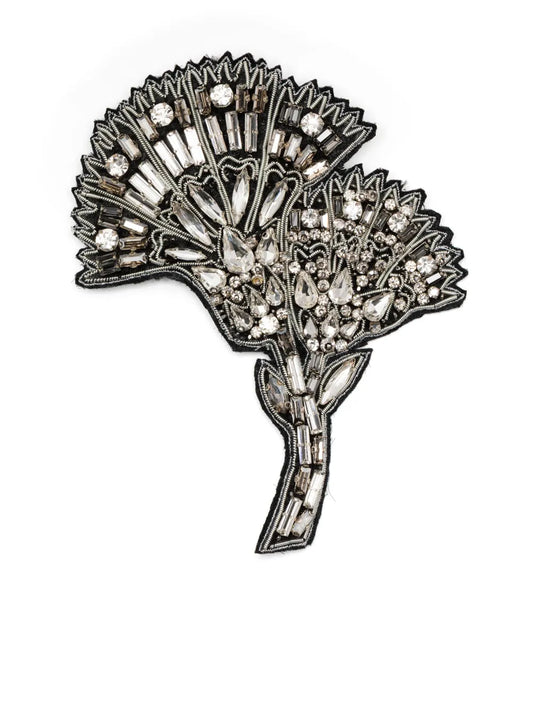 Dice Kayek crystal embellished brooche