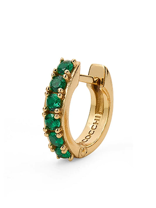 Emanuele Bicocchi logo engraved hoop earring