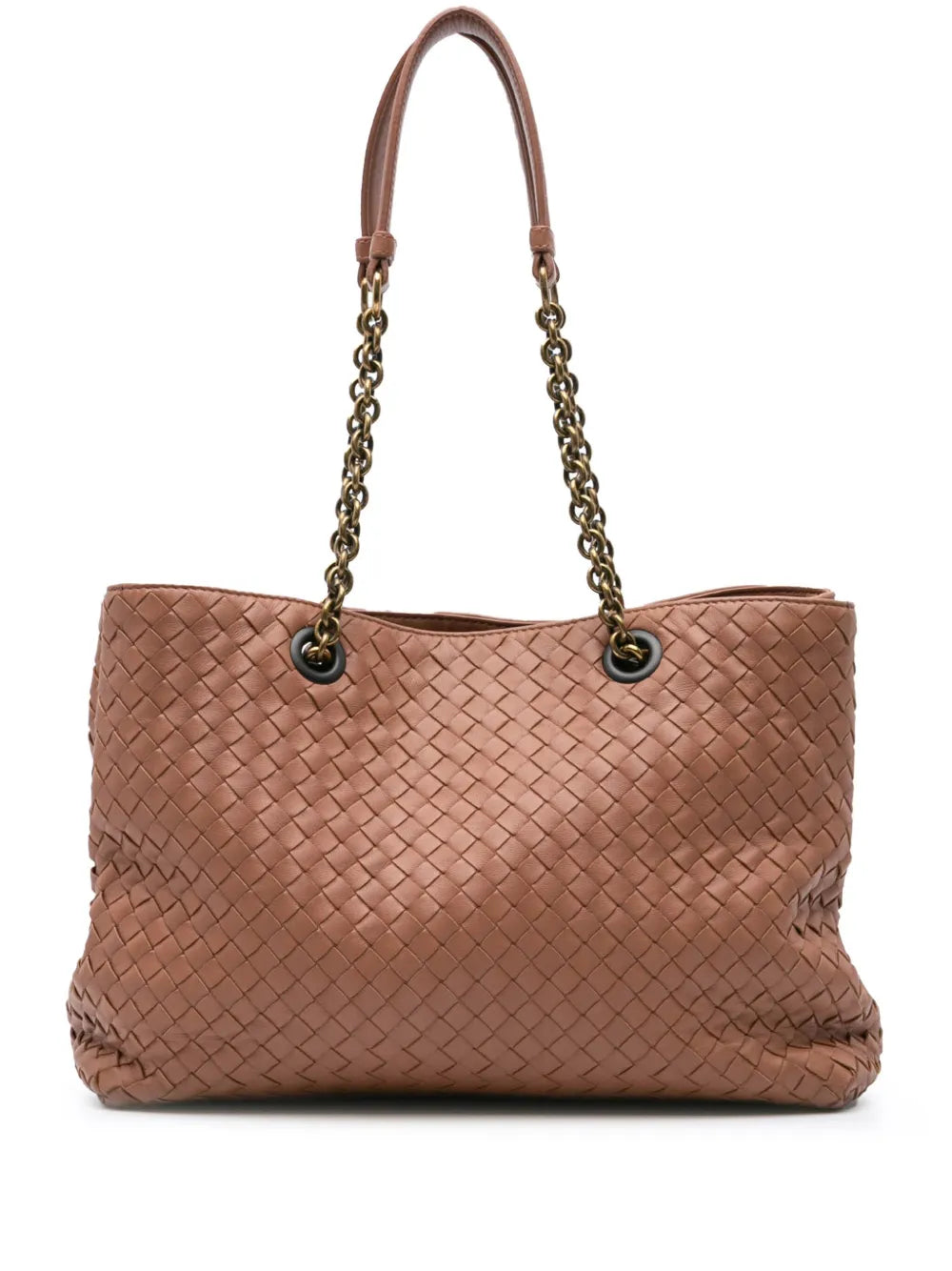 Bottega Veneta 2012 2024 Large Nappa Intrecciato Classic Chain Strap tote bag