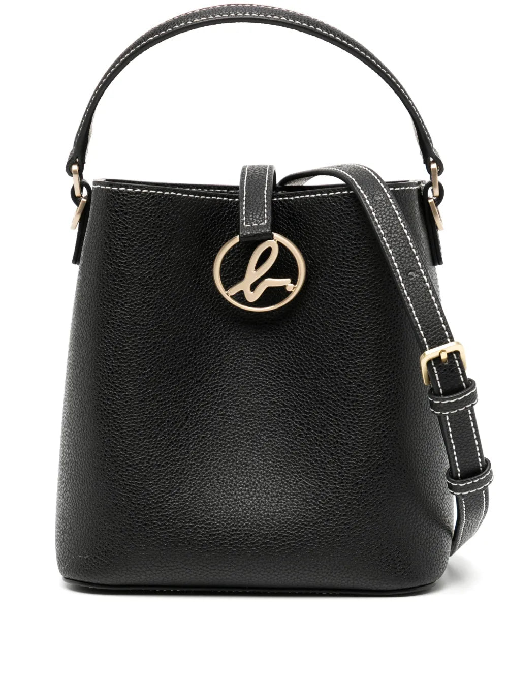 agnès b. leather bucket bag