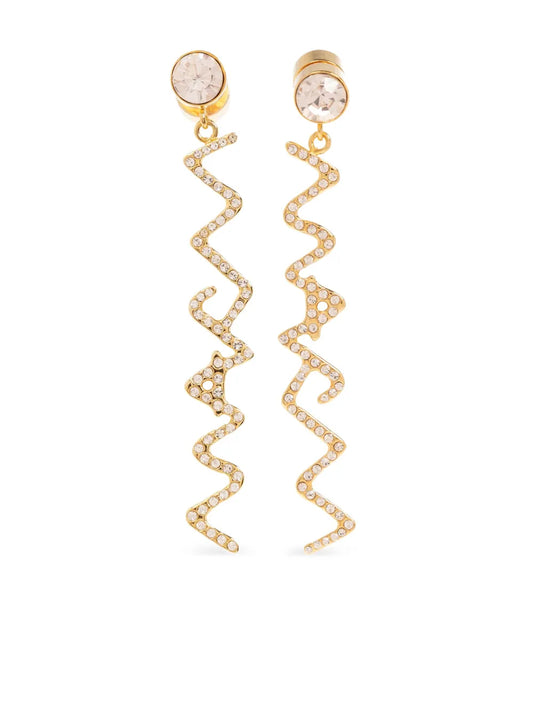 Marni logo lettering earrings