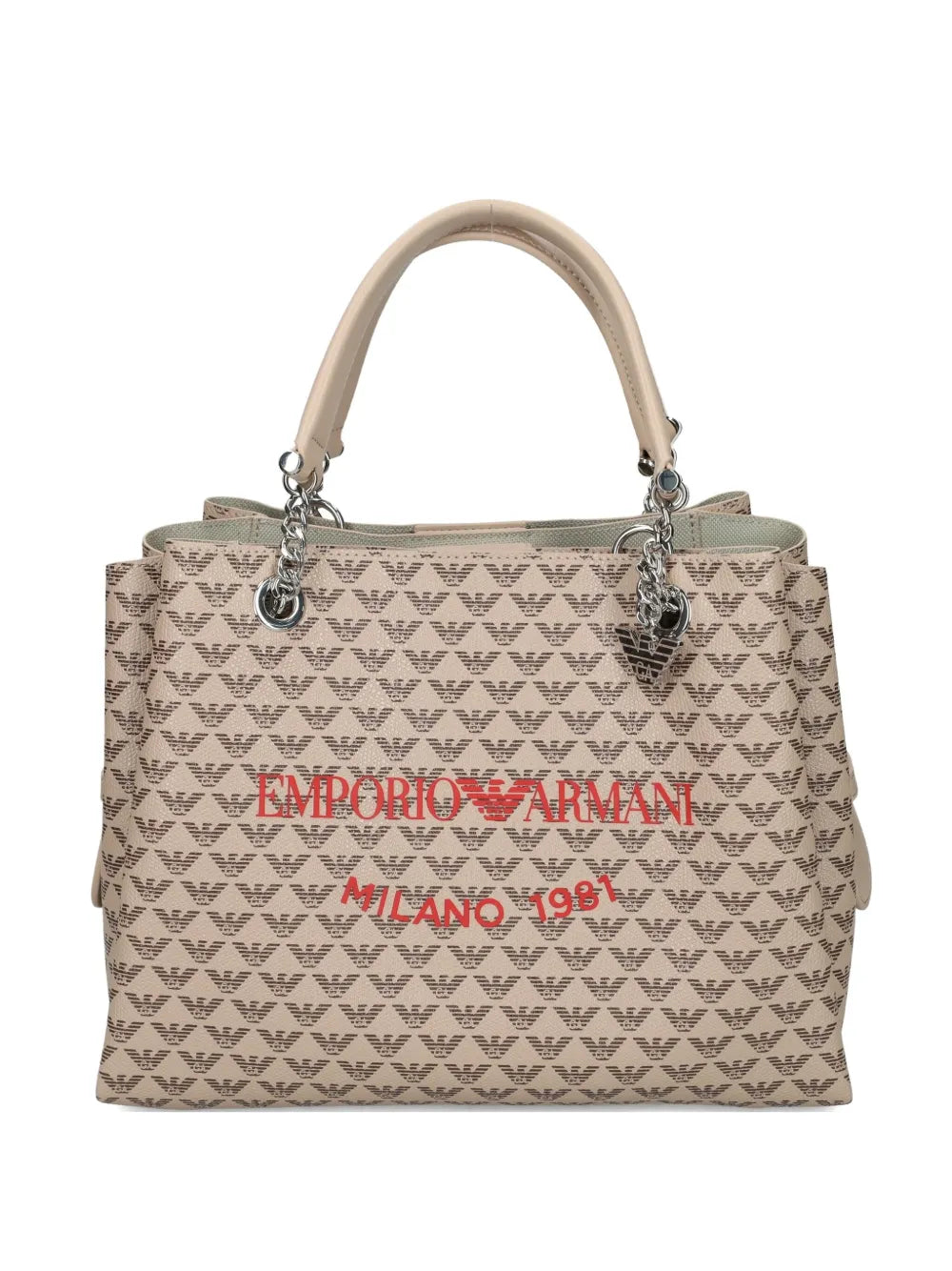 Emporio Armani monogram pattern tote bag