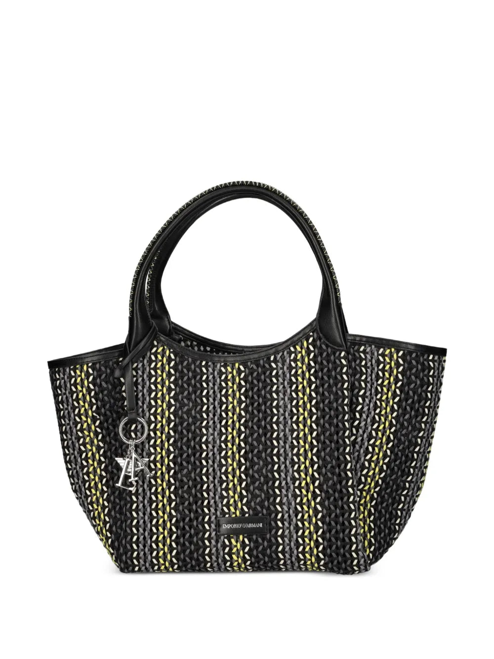 Emporio Armani geometric pattern tote bag