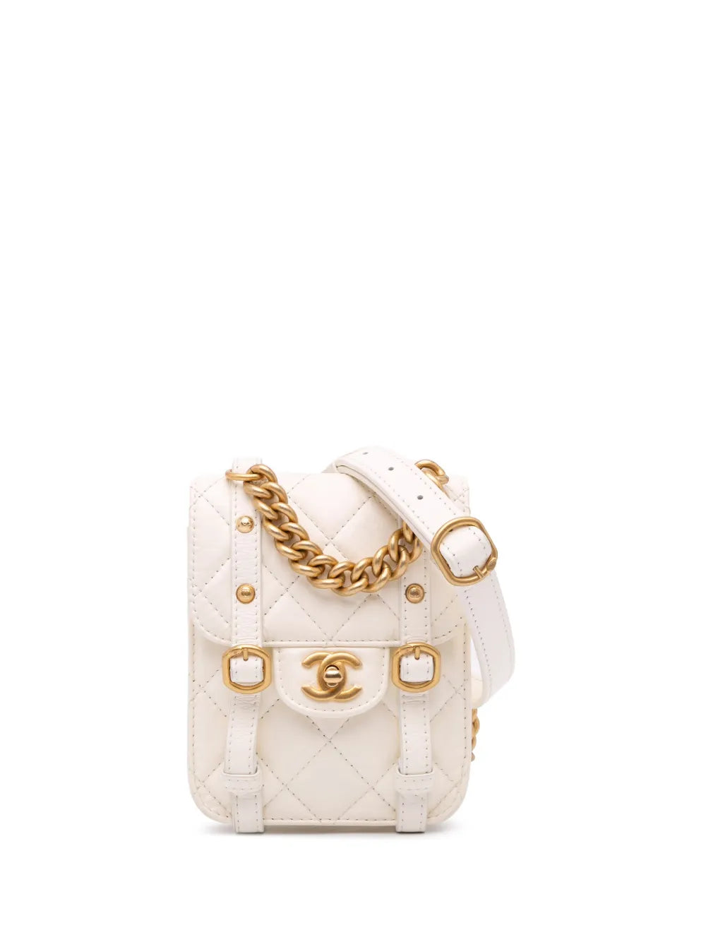 CHANEL 2021 2024 Mini Aged Calfskin City School Flap satchel