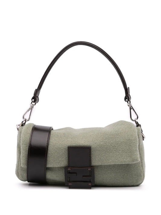 Fendi 2000 2010 Cashmere Baguette satchel