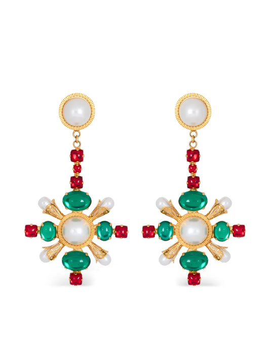 Balmain Baroque pendant earrings