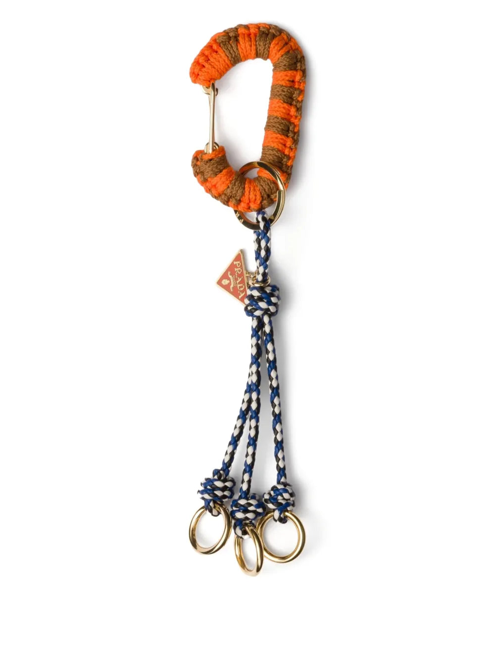 Prada leather keyring