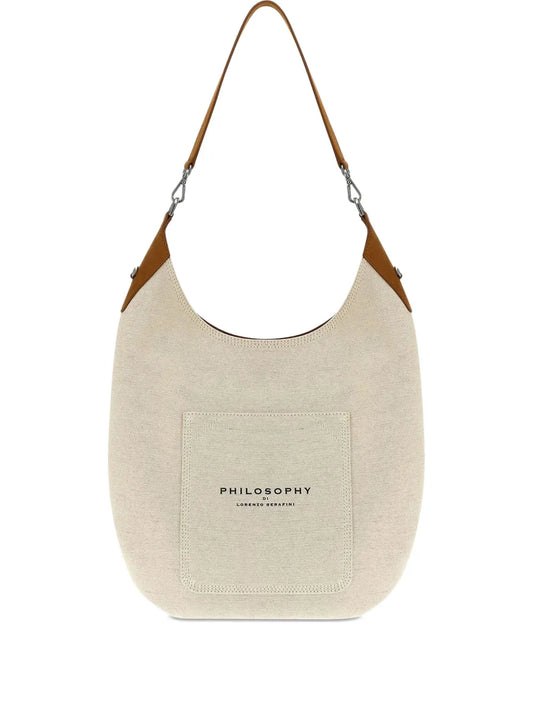 Philosophy Di Lorenzo Serafini canvas shoulder bag