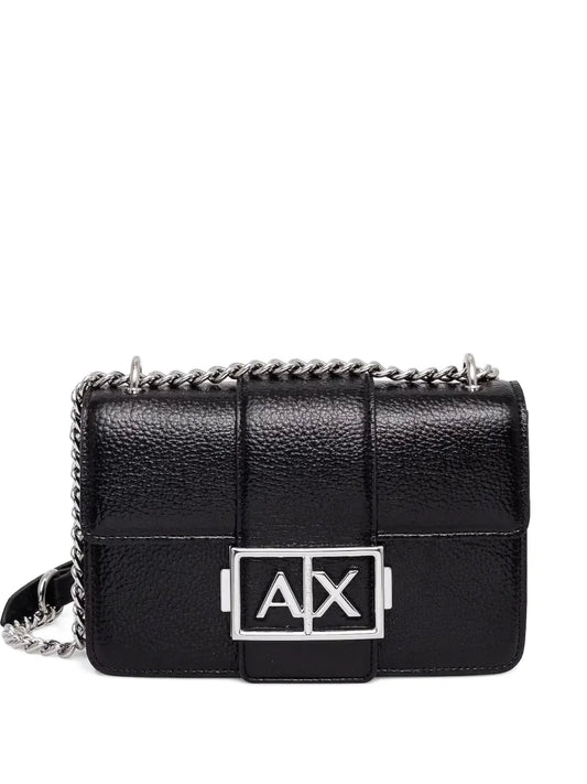Armani Exchange logo plaque crossbody bag