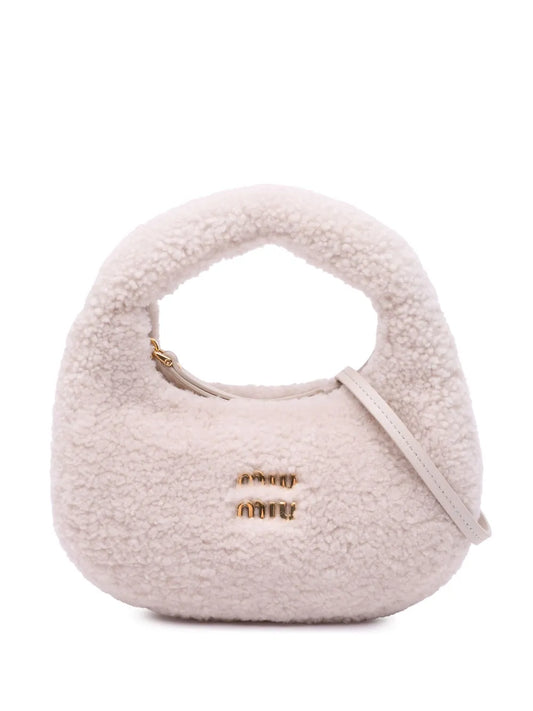 Miu Miu 2021 2024 Mini Shearling Wander satchel