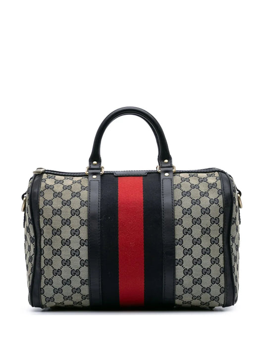 Gucci 2016 2024 GG Canvas Web Boston satchel