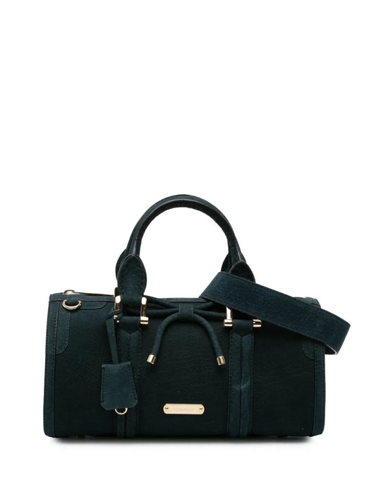 Burberry 2000 2017 Nubuck Bow Barrel Top Handle Bag satchel