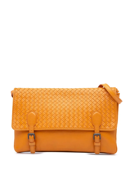 Bottega Veneta 2012 2024 Nappa Intrecciato Flap shoulder bag
