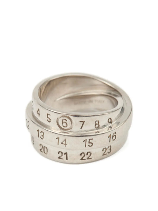 MM6 Maison Margiela Triple logo ring