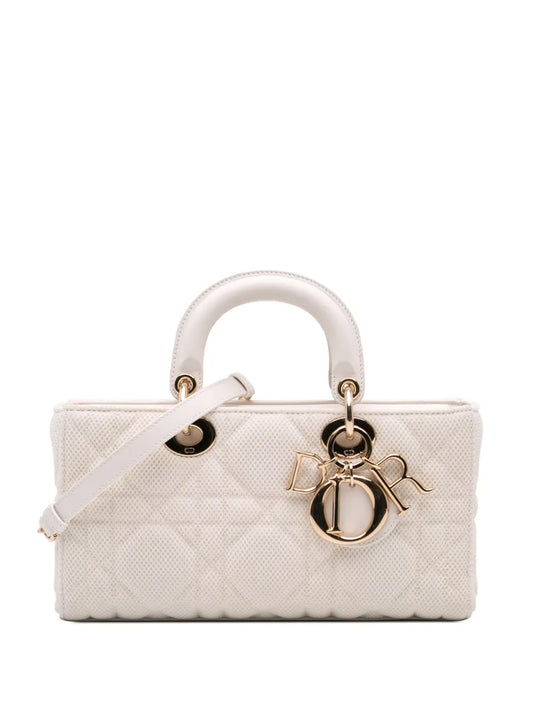 Christian Dior 2021 Medium Technical Fabric Macrocannage Lady D Joy satchel