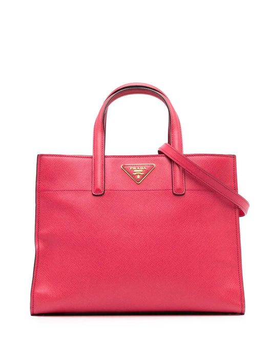 Prada 2000 2024 Saffiano Soft Triple Pocket Tote satchel