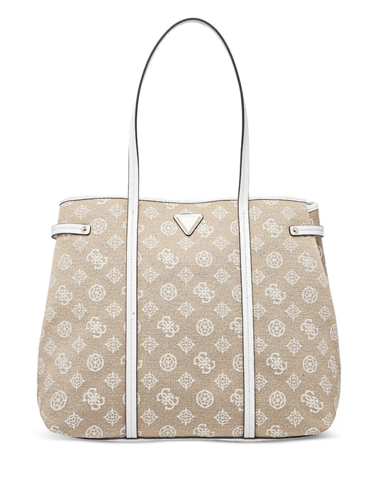 GUESS USA logo plaque tote bag