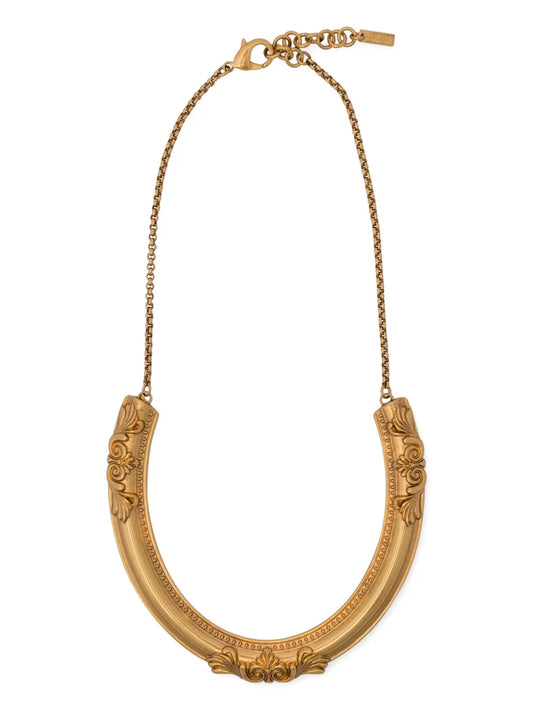 Moschino baroque motif necklace