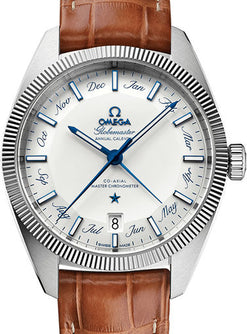 omega seamaster constellation globemaster stainless steel men's watch