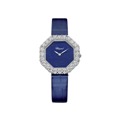 chopard l'heure du diamant 18k white gold & diamonds lady's watch_3