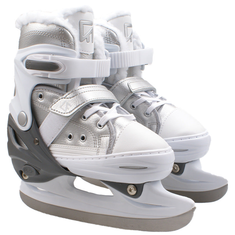 Unisex Ice Skates – Simple Warm Design, All-match Winter Style