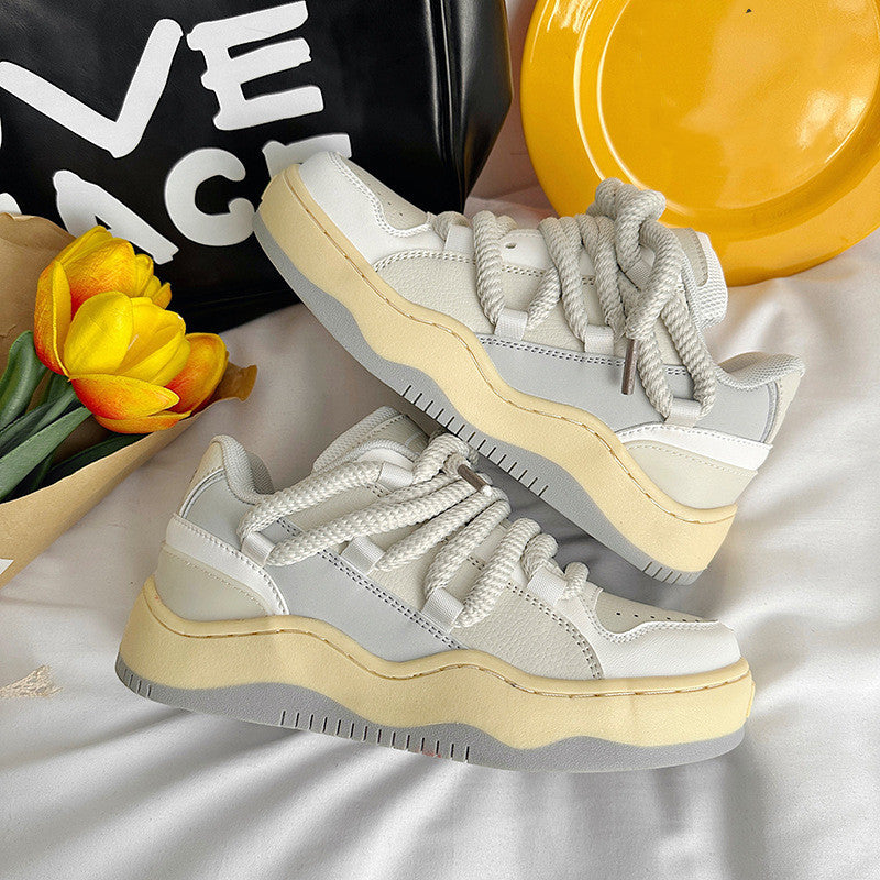 Men’s National Trend White Sneakers – Couple Style Casual Sports Shoes