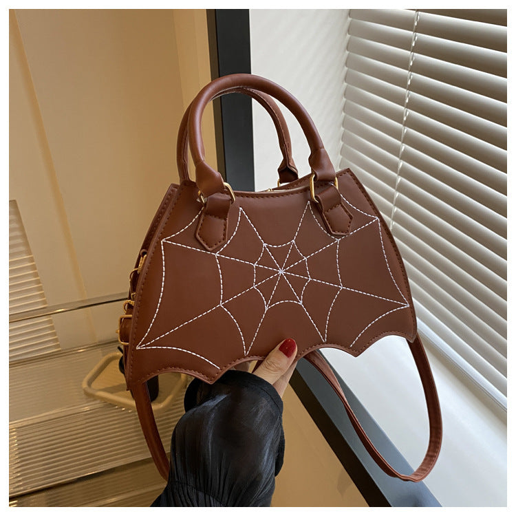 Halloween Spider Web Saddle Bag – Fashion Crossbody for Women