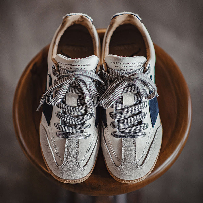 Men’s Retro German Sneakers – Casual Flat Sports Training Shoes