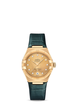 omega constellation co-axial master chronometer 18k yellow gold & diamond lady?s watch_7