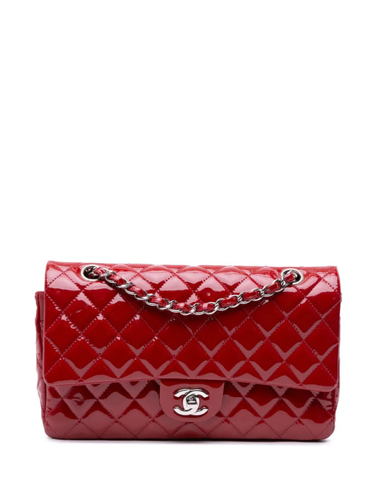 CHANEL 2013 2014 Medium Classic Patent Double Flap shoulder bag