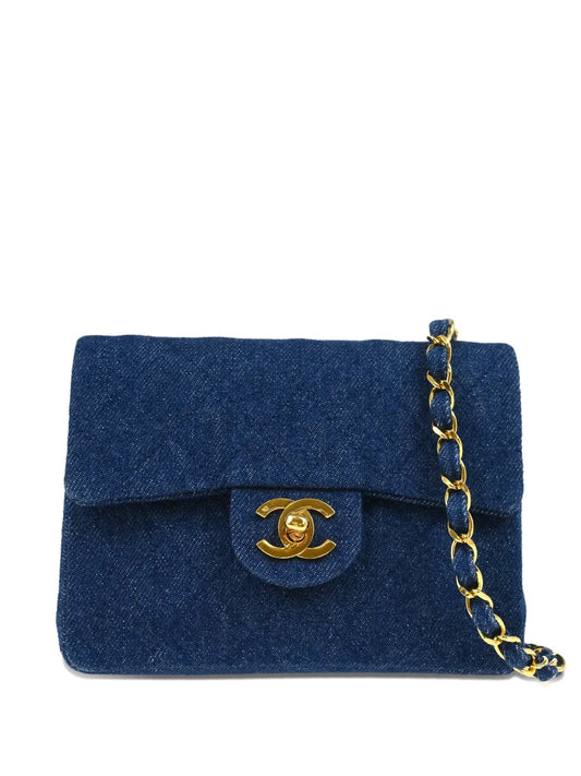 CHANEL 1990 mini Classic Square Flap 17 shoulder bag