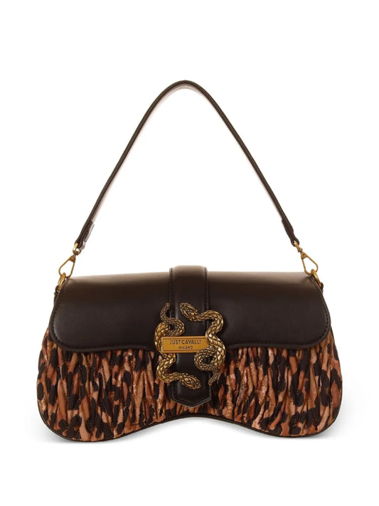 Just Cavalli Iconic Snakes shoulder bag