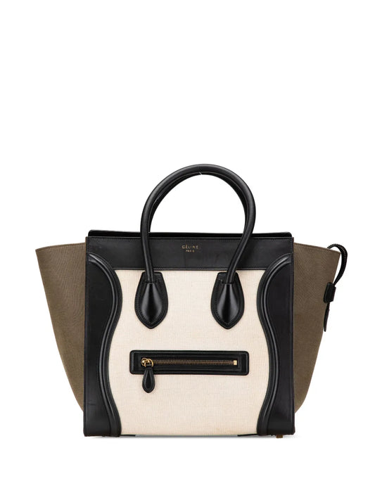 Céline 2014 Mini Canvas Tricolor Luggage tote bag