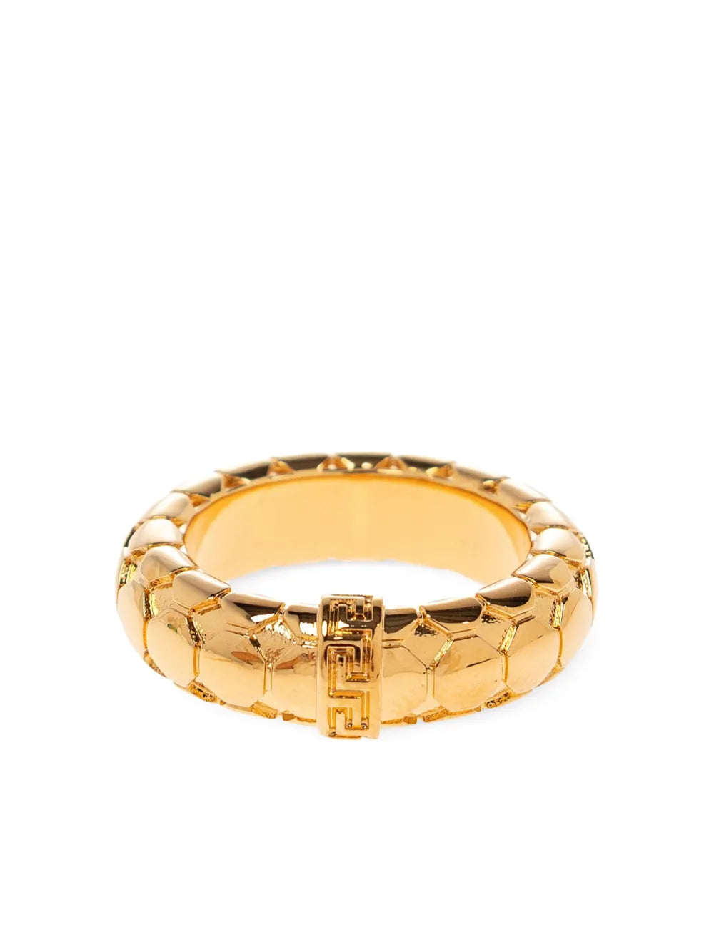 Versace Greca engraved ring