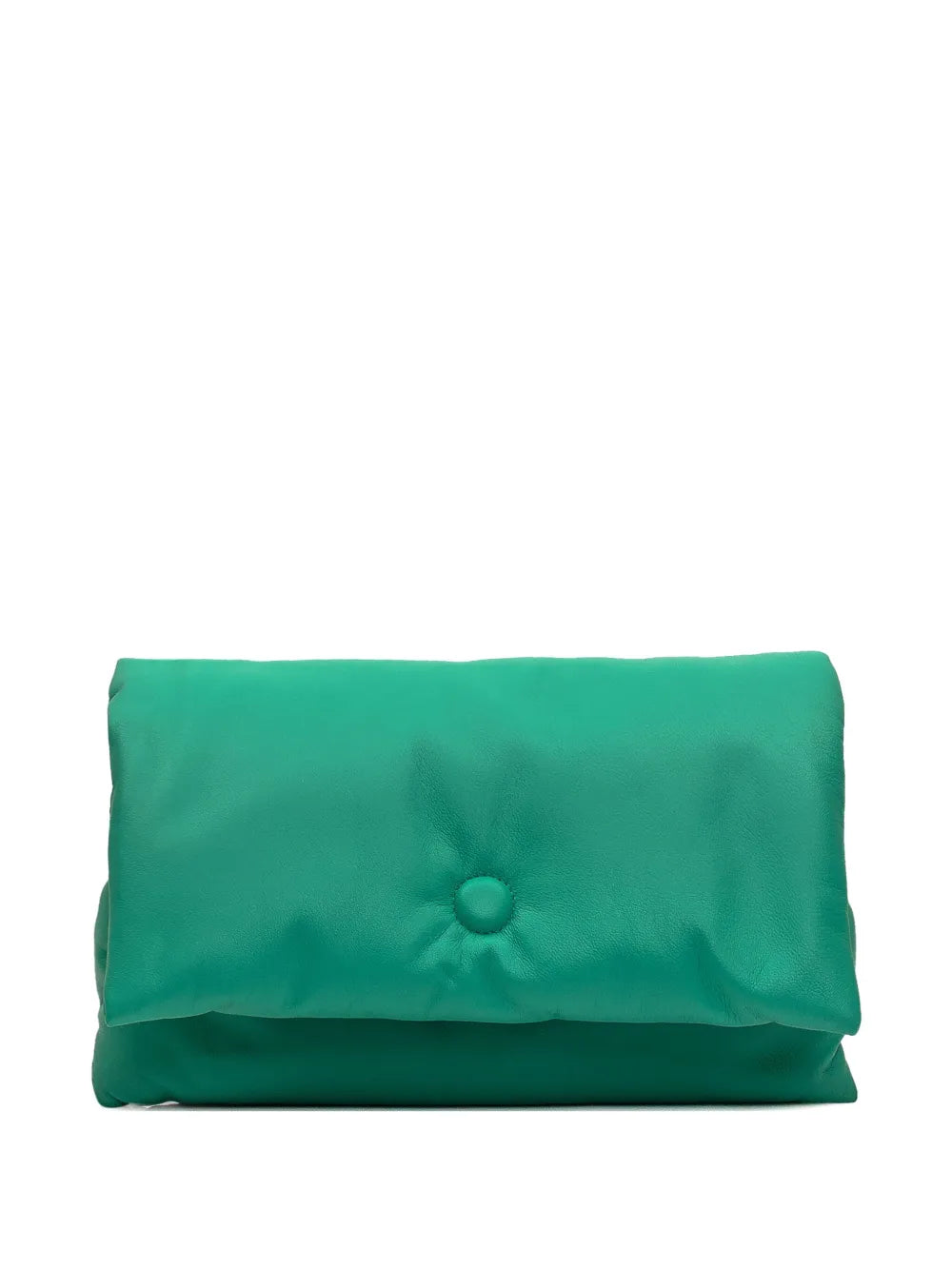 GAVA ruched leather clutch bag