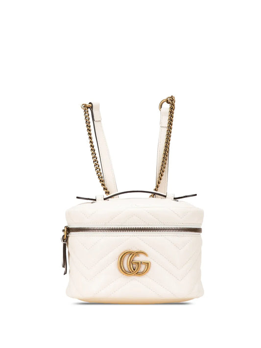 Gucci 2000 2015 Mini GG Marmont Matelasse Leather Round backpack