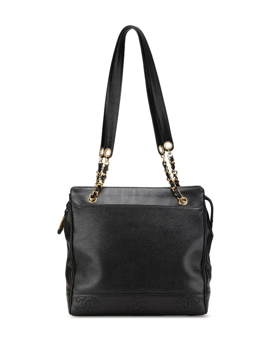 CHANEL 1994 1996 Triple CC Caviar tote bag